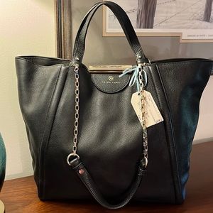 TRINA TURK LARGE BLACK TOTE